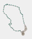 그레이노이즈(GRAYNOISE) Beads chain link necklace (Green)