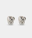 그레이노이즈(GRAYNOISE) Loving heart earring (925 silver)