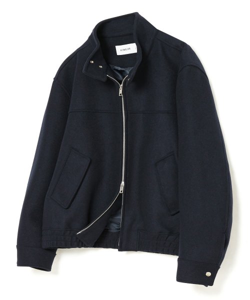 MUSINSA KIIMUIR Surplus Wool WOOL 2 WAY Harrington Jacket Navy