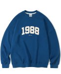 필루미네이트(FILLUMINATE) 오버핏 1988 스웨트 셔츠-블루