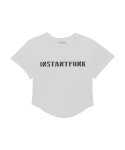인스턴트펑크(INSTANTFUNK) 펄 로고 티셔츠 - 화이트