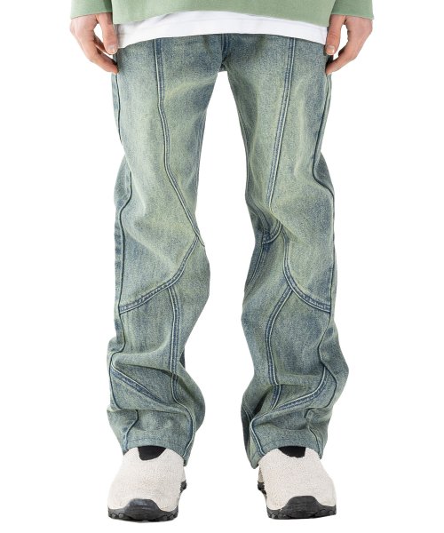 Musinsa Massnoun Stonewall Washed Denim Pants Mshjp Bl