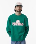 펜필드(PENFIELD) P-BEAR SWEATSHIRTS SOLID GREEN_FP1KM42U