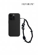 르브아시스(REVOIRSIS) nature beads phone strap jet black