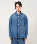 플랙(PLAC) 셔츠 자켓 L01 미드 블루