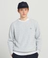 CABLE KNIT PULLOVER gray