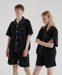 조스라운지(JO'S LOUNGE) (couple) Black Aurora Short Pajama Set