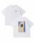 비욘드클로젯 [COLLECTION LINE] MMMH 자수 오버핏 반팔 티셔츠 화이트