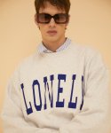 노앙(NOHANT) LONELY/LOVELY FLUFF SWEATSHIRT ASH GRAY