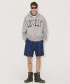 LONELY/LOVELY FLUFF HOODIE ZIP-UP GRAY NAVY