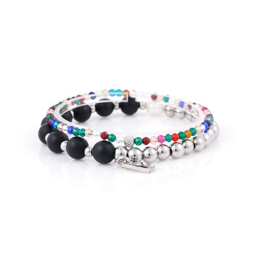 JBANS CLASSIC - Pearl Point Surgical Ball 035 3mm Multicolor Bead 962 Bracelet Set (C2301-SE291_BK)