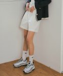 반원 아틀리에(VANONE ATELIER) P3147 Onetuck chino shorts_Ivory
