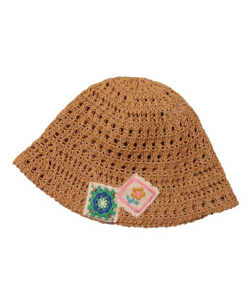 ELKE BLOEM - Flower Net Brown Bucket Hat