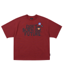 아조바이아조(AJOBYAJO) [PBA] DBOF Logo T-Shirt [BURGUNDY]
