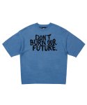 아조바이아조(AJOBYAJO) DBOF Short Sleeve Knit T-Shirt [SKY BLUE]