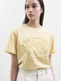 웨이브유니온(WAVE UNION) Nymphs T-shirt mustard