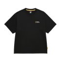 내셔널지오그래픽(NATIONALGEOGRAPHIC) N242UTS909 세미오버핏 수피마 반팔 티셔츠 CARBON BLACK