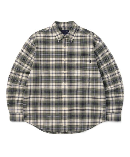 Musinsa Thisisneverthat Tnt Plaid Shirt Olive