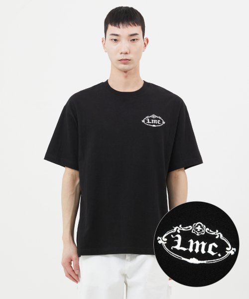 MUSINSA LMC S GOTHIC OVAL TEE Black