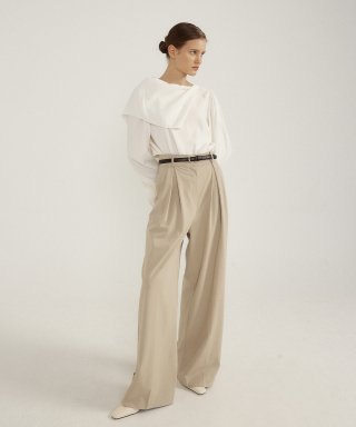 루시르주 Monet wide slacks (beige)