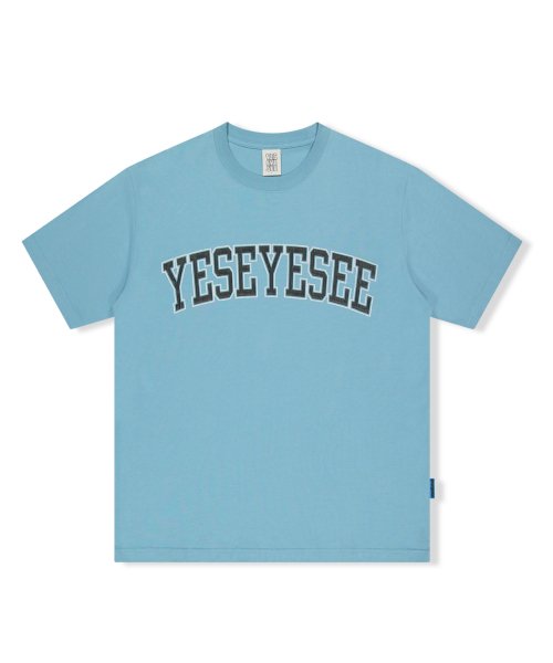 Musinsa Yeseyesee Arch Logo Tee Light Blue