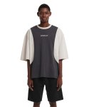 트렁크프로젝트(TRUNK PROJECT) Oversize Colorblocked T-Shirt_Grey