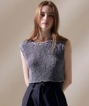 아바몰리(AVA MOLLI) Melange Knit Vest (GREY)
