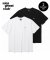 나이스고스트클럽 2PACK 쓰리 스타 로고 티셔츠(NG2DMUT500A)_화이트 OR 블랙