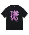 비전스트릿웨어(VISION STREETWEAR) VSW 3D Love T-Shirts Black