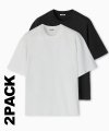 2PACK 파이니스트 실켓 오버핏 티셔츠
