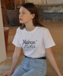 로라로라(ROLAROLA) MAISON DE ROLA HALF T-SHIRTS WHITE