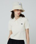 W ESSENTIAL PIQUE T-SHIRTS [IVORY]