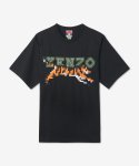 겐조(KENZO) 남성 오버사이즈 픽셀 티셔츠 - 블랙 / FD55TS4464SY99J