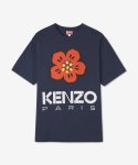 겐조(KENZO) 보크 플라워 반소매 티셔츠 - 미드나잇 블루 / FD55TS4454SO77
