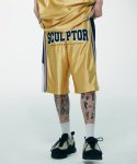스컬프터(SCULPTOR) Classic Logo Basketball Shorts Gold