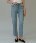 블랭크03(BLANK03) classic cropped jeans (light blue)