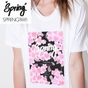 돌돌(DOLDOL) loving-flower_t_02 러빙플라워 봄 벚꽃  일러스트 디자인 티셔츠