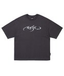 아조바이아조(AJOBYAJO) [PBA] Tribal AJO T-Shirt [CHARCOAL]