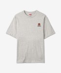 겐조(KENZO) 보크 플라워 미니 로고 반소매 티셔츠 - 펄 그레이 / FC65TS4124SG93