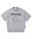 킹아카이브(THE K-ING ARCHIVES) DOPPELGANGER Short Sleeve Sweatshirt (Gray)