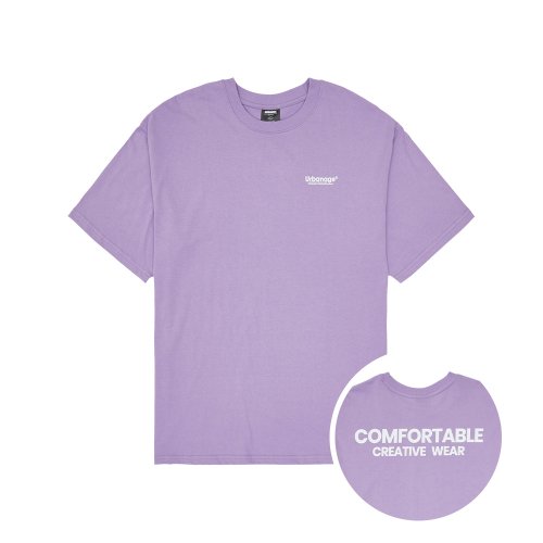 MUSINSA URBANAGE Sensitive Basic Over Short Sleeve T Shirt Light Purple