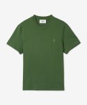 아미(AMI) 공용 체인스티치 토널 하트 로고 반소매 티셔츠 - 그린 / UTS022726311
