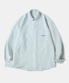 Island Oxford Stripe Shirt S86 - Mint