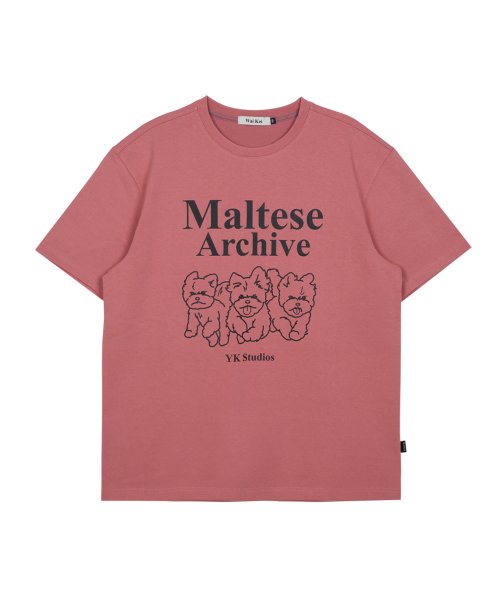 Musinsa Wai Kei Maltese Archive Line Graphic Short Sleeve T Shirt