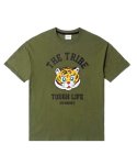 큐티에잇(QT8) LS Tribe Tiger Tee (Khaki)