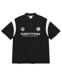 세인트페인(SAINTPAIN) SP 세인트 클럽 피케 셔츠-블랙