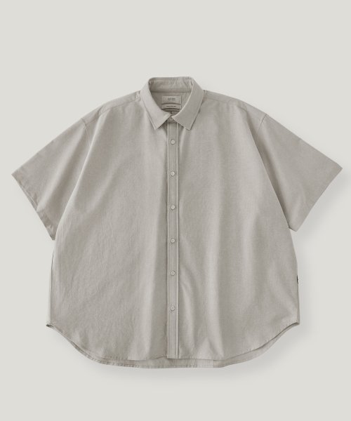 MUSINSA LAFUDGESTORE City Boy Big Over Oxford Short Sleeve Shirt