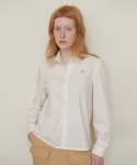고코리(GOCORI) CLASSIC LOGO SHIRTS - WHITE 로고 셔츠