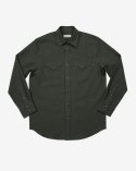 솔티(SORTIE) 035 Linen Western Shirts (Charcoal)