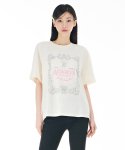 체이스컬트(CHASECULT) 여성 루즈핏 절개 티셔츠-CBRG5885D05